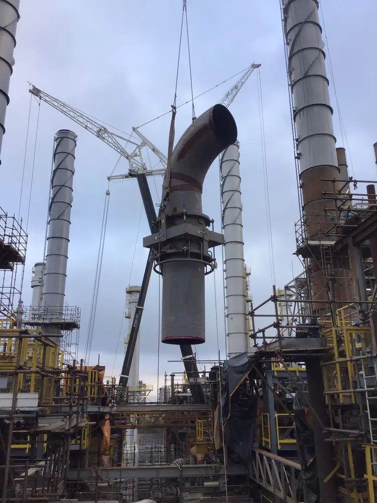 Obra industrial em execução — Fortiva Construções